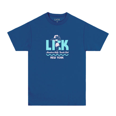beach club graphic t-shirt navy